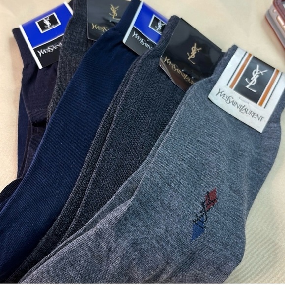🌷YSL 5 Pairs of Men’s Dress Socks - Picture 1 of 6